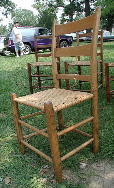 Ladder Back Cane Bottom Chair